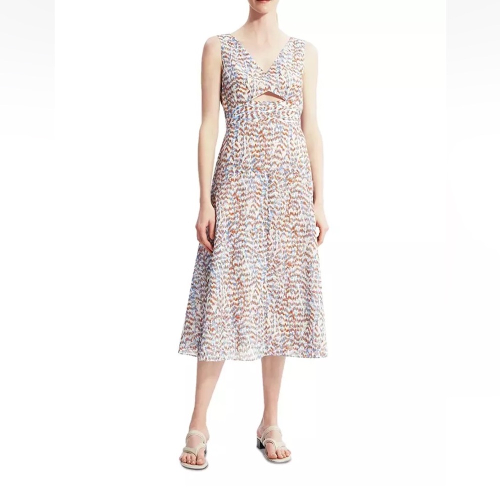 Theory Cutout Midi Dress - Sleeveless (Size 8)